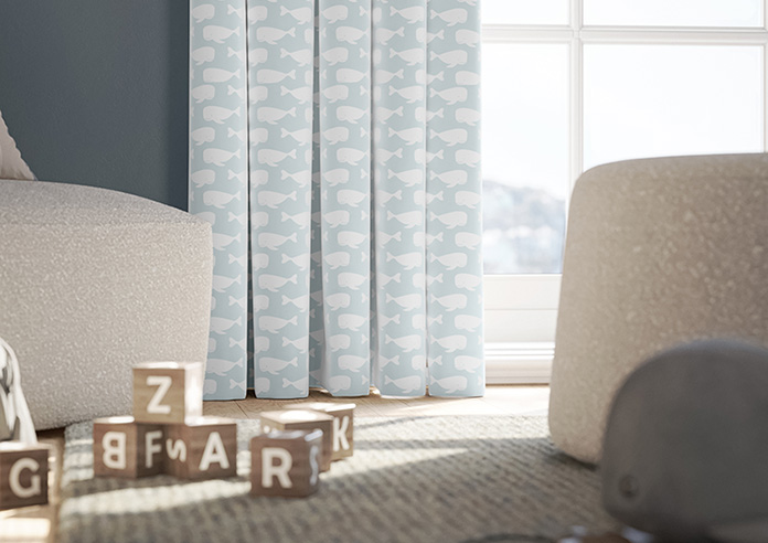 Whaling Around, Shell Grey - Made to Measure Curtains - Image 5